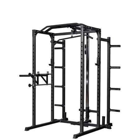Rack CS-Basic Uni Strength avec dips, poulie haute et basse et extension de cage, montants 50 x 50 mm, 350 kg