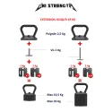 Adjustable Kettlebell Handle 100% Steel, 2.5 to 33 kg, HR-36 Dumbbell Compatible - view 11
