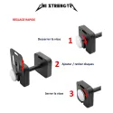 Pack Haltères Réglables 100 % Acier, 4 à 36 kg + Support - vue 6
