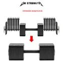 Pack Haltères Réglables 100 % Acier, 4 à 65 kg + Support - vue 6
