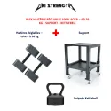 Adjustable Dumbbell Pack 100% Steel - 4 to 36 kg + Stand + Kettlebell