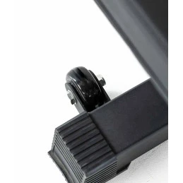 Flachbank UF Power, schwarz, Polster 35 cm, Dreiviertelansicht