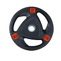 Disques de poids olympique 50mm de musculation en caoutchouc | Poids de Musculation 107,5 kg - vue 5