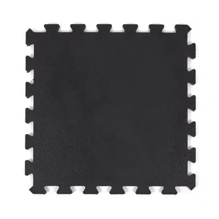 Interlocking rubber puzzle tile 15 mm, 100 x 100 cm, for gym floors