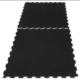 Gummi-Puzzlematten | Rutschfest und modular für Sporthallenböden | 100 x 100 cm