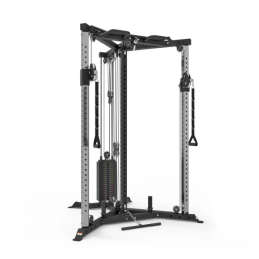 Pack Athéna : poulie tout en 1 stack de poids, crochets en J, sécurités, Dips, support rowing T-bar et jambes