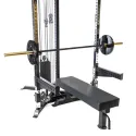 Pack Athéna : poulie tout en 1 stack de poids, crochets en J, sécurités, Dips, support rowing T-bar et jambes - vue 3