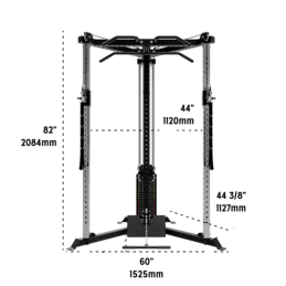 Pacchetto Athéna: puleggia tutto in 1, ganci a J, sicurezze, Dips, supporto rowing T-bar e gambe
