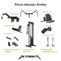 Pack Rack Athéna: polea + pila de pesas 95 kg, cruce de poleas, soporte para piernas y montante - vista 2