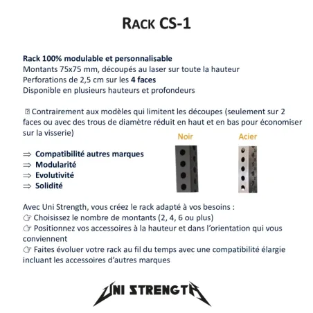 Power Rack CS-1 sur mesure (configurateur) - vue 2