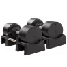 Mancuernas regulables negras 41,5 kg - Par - incrementos de 1,5 kg