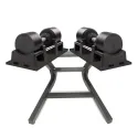 Pack mancuernas con soporte