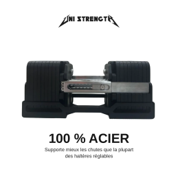 Haltères Réglables Titan 60 - Paire 100 % Acier - jusqu'à 60 kg - vue 2
