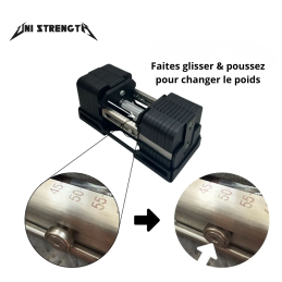 Haltères Réglables Titan 60 - Paire 100 % Acier - jusqu'à 60 kg - vue 2