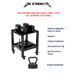 Pack Haltères Réglables 100...