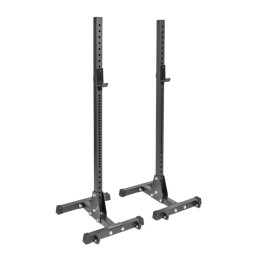 Soportes de sentadillas Athéna 300 kg, par en acero 60 x 60 mm