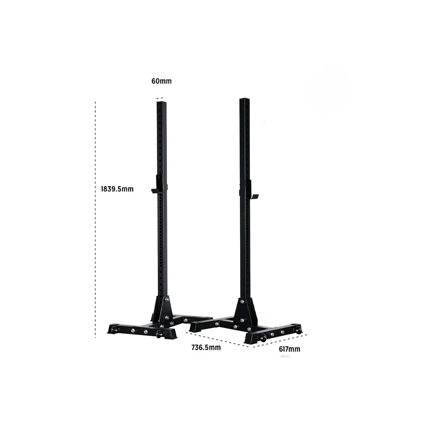 Chandelles de Musculation Athéna | Squat Stands 300 kg | Paire - vue 4