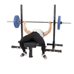Athéna squat stands 300 kg, pair of 60 x 60 mm steel squat stands