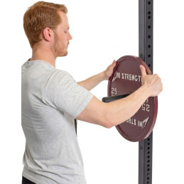Paar Athéna Hantelscheiben Halter für Rack 60 x 60 mm