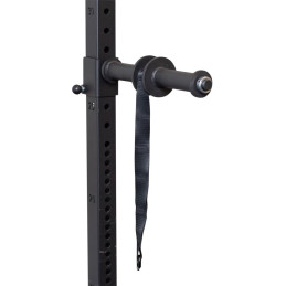 Wrist roller Athéna in acciaio montato sul suo attacco per rack 60 x 60 mm