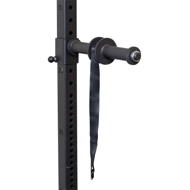 Athéna steel wrist roller mounted on its 60 x 60 mm rack bracket