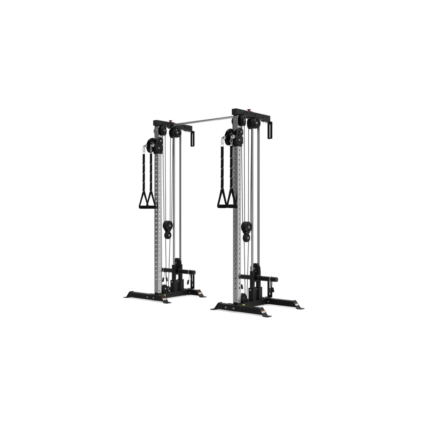 Par de poleas ajustables UF Athéna 228 cm | Carga con discos + barra de tracción ajustable