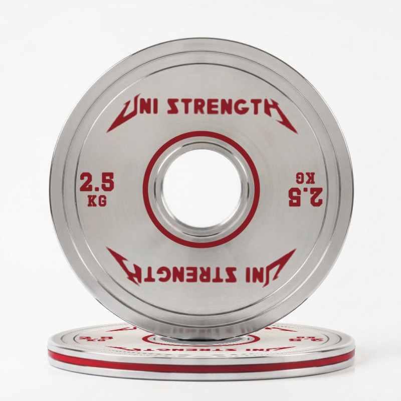 Disco calibrato cromato UF 25 kg, vista angolata