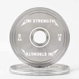 UF disque calibré chromé 25 kg, vue en angle
