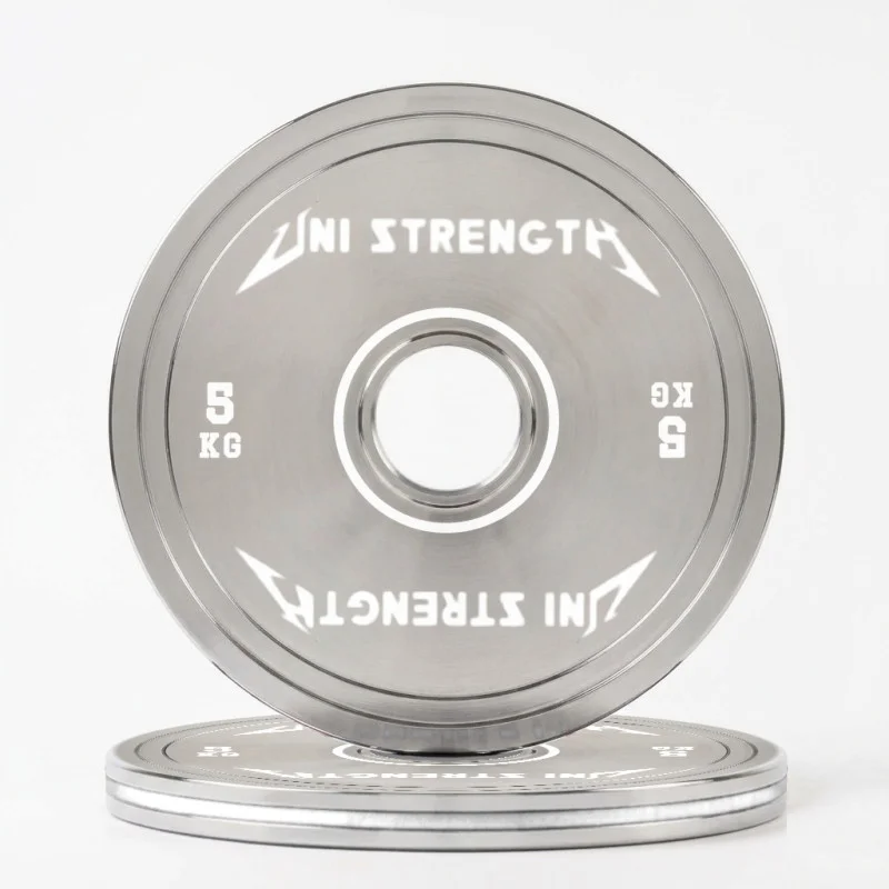 UF disque calibré chromé 25 kg, vue en angle