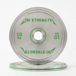 UF disque calibré chromé 25 kg, vue en angle
