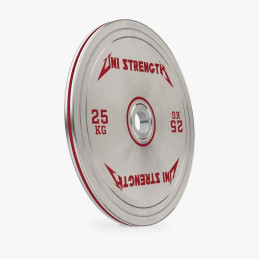 Disco calibrato cromato UF 25 kg, vista angolata