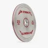 UF disque calibré chromé 25 kg, vue en angle