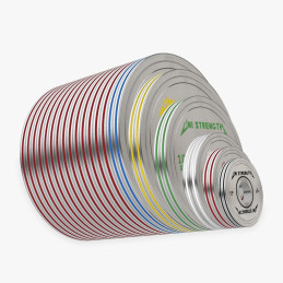 UF calibrated chrome plates set 457.5 kg, all plates to scale