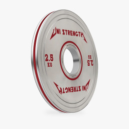 Set 457,5 kg UF disques calibrés chromés, tous les disques à l'échelle
