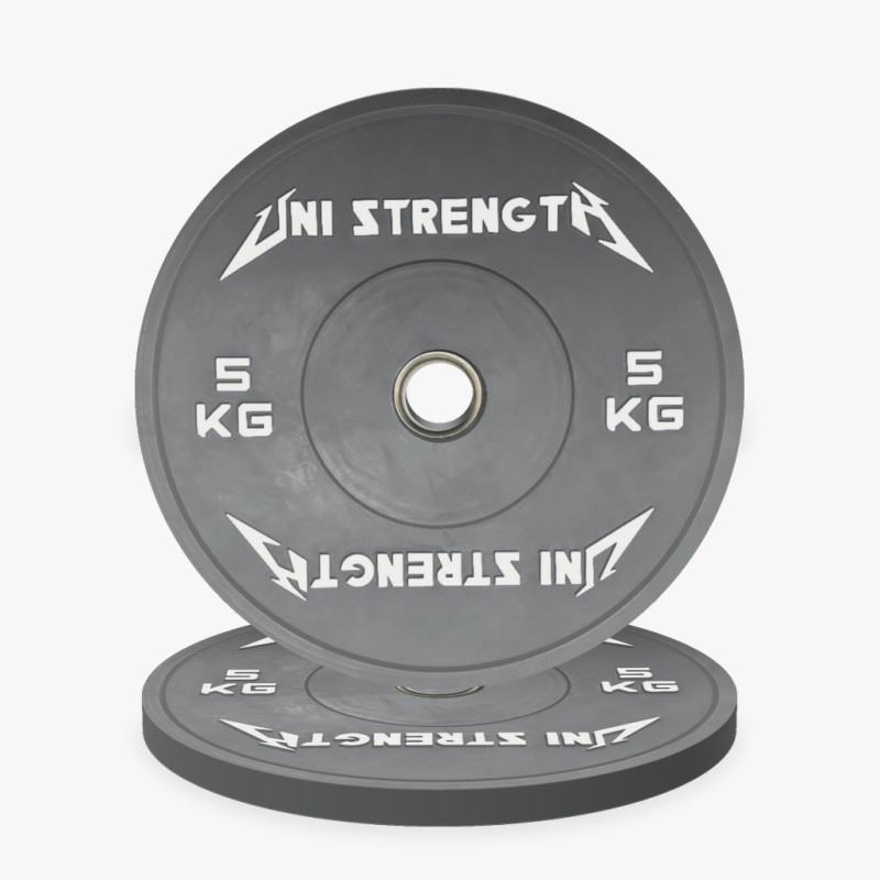 Bumper plate colour 25 kg, angled view