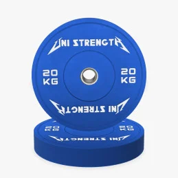 Bumper plate couleur 25 kg, vue en angle