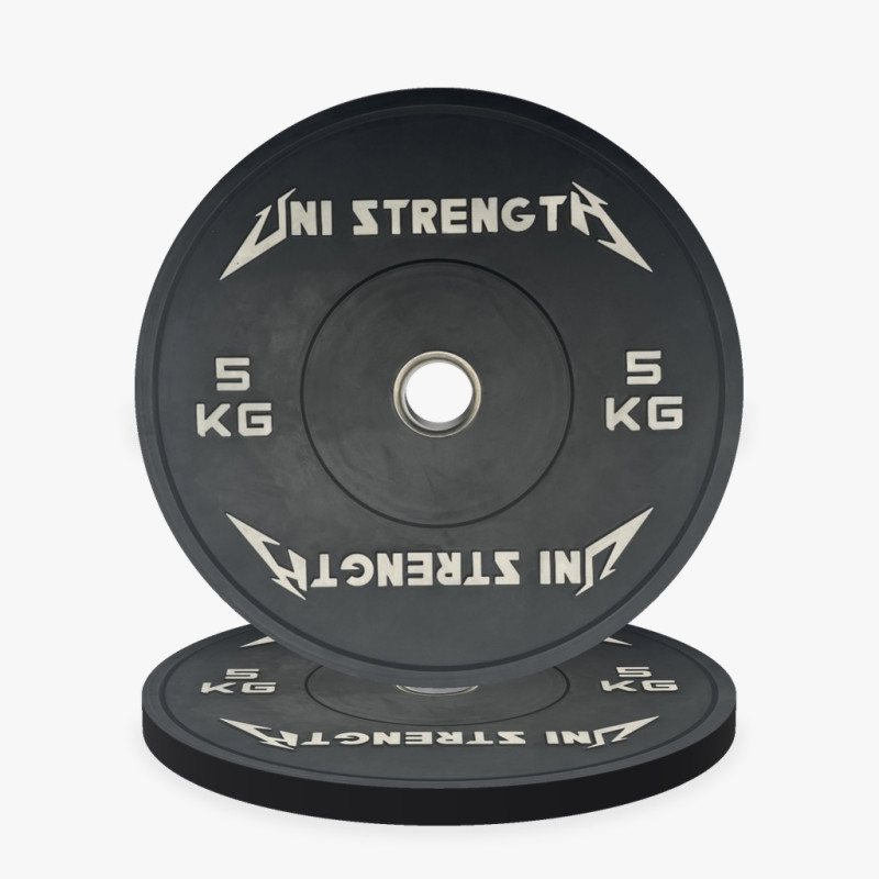 Bumper plate colour 25 kg, angled view