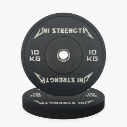 Bumper plate couleur 25 kg, vue en angle