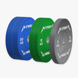 PACK Bumper Plate Hantelscheiben Multicolor Set 70 kg