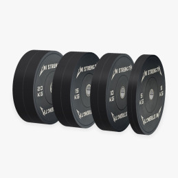 Uni Strength black bumper plate set 100 kg