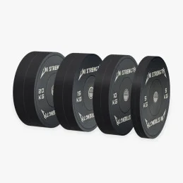 Pack disques bumper noirs 100 kg Uni Strength