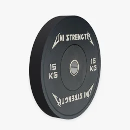 Pack disques bumper noirs 100 kg Uni Strength
