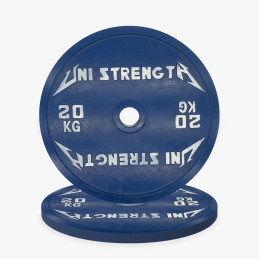 Uni Strength UF kalibrierte Hantelscheibe 25 kg rot, 55° Ansicht