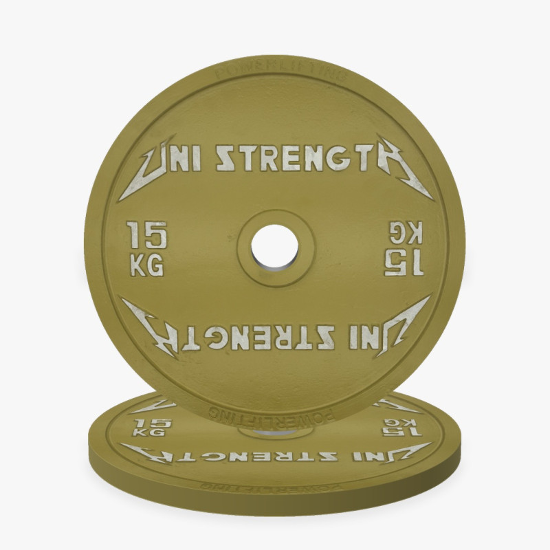 Uni Strength UF kalibrierte Hantelscheibe 25 kg rot, 55° Ansicht