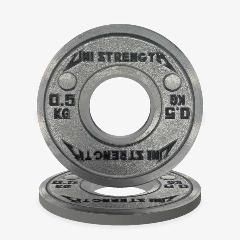 Uni Strength UF kalibrierte Hantelscheibe 25 kg rot, 55° Ansicht