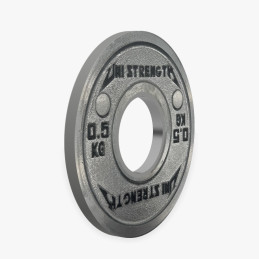 Disco calibrato UF 0,5 kg Uni Strength, vista a 55°