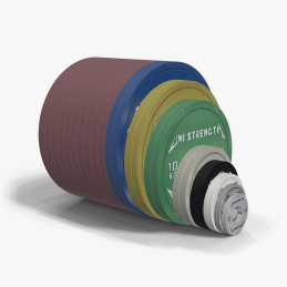 Set disques calibrés UF 359 kg Uni Strength, disques à l'échelle