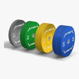 Pack disques bumper couleur 100 kg Uni Strength