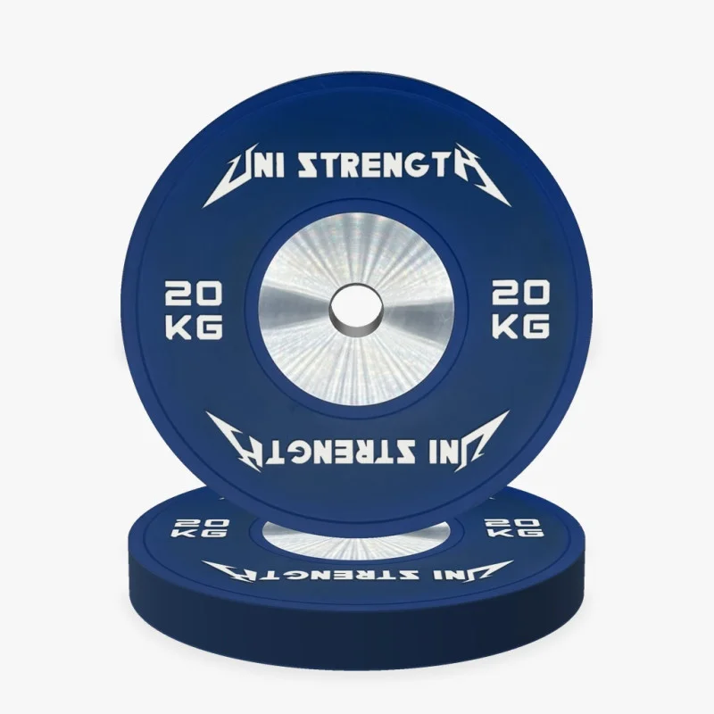 Bumper de compétition 25 kg rouge Uni Strength, vue à 55°