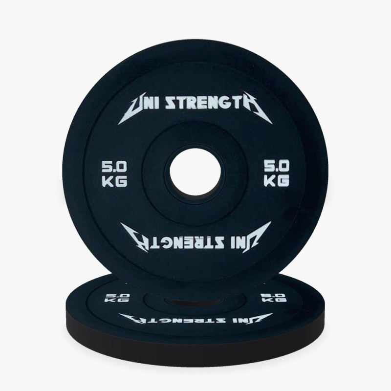 Disco olimpico di precisione 0,25 kg rosso Uni Strength, vista a 55°